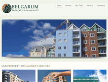 Tablet Screenshot of belgarum-property.co.uk